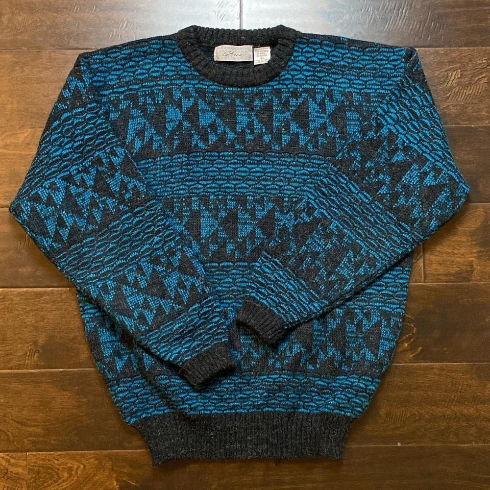 Mens Patterned Sweater Size Large - image 1